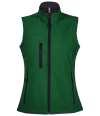 46801 Ladies Rallye SOL'S Ladies Rallye Soft Shell Bodywarmer Bottle Green colour image